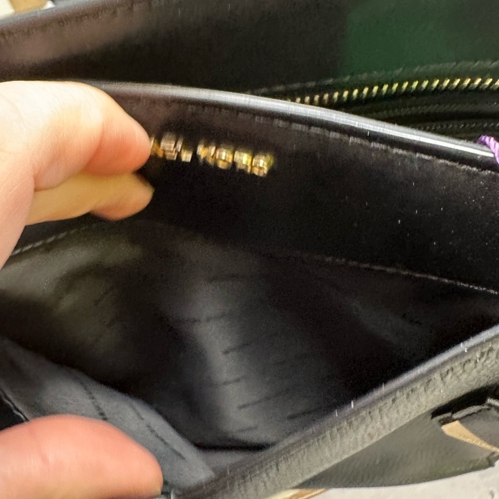 Michael Kors Pebbled Leather Black Tote Bag - Picture 6 of 10